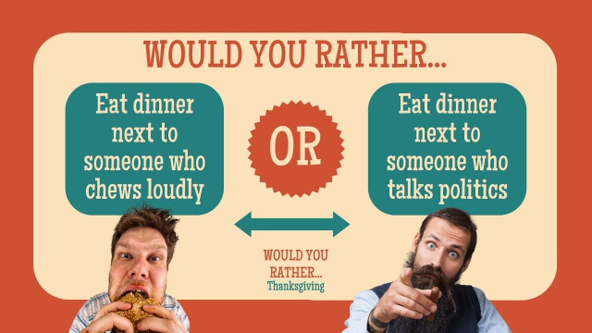 Would You Rather: Thanksgiving Edition image number null